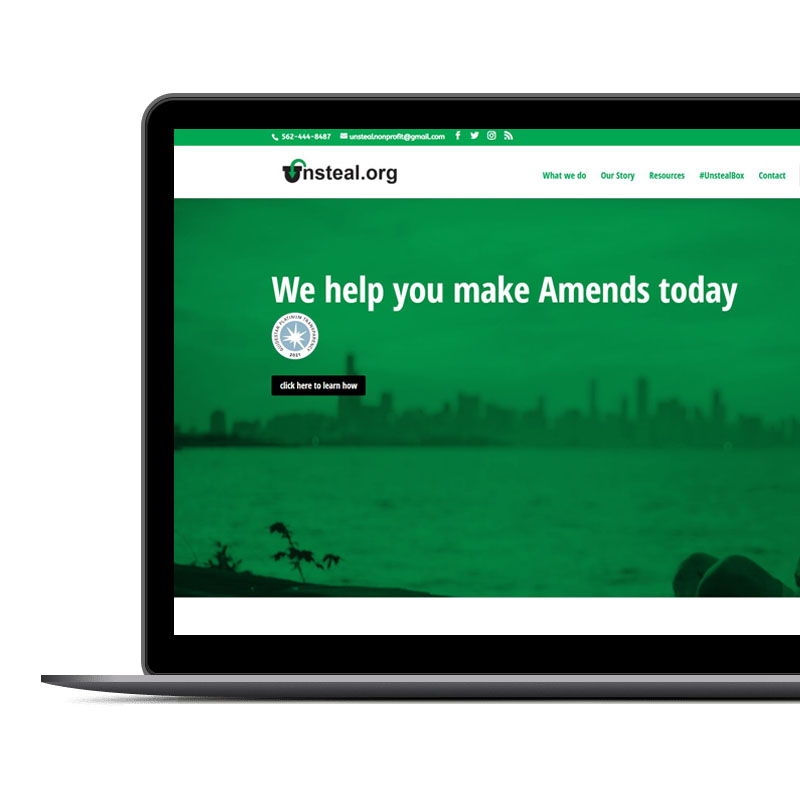Unsteal.org Website Redesign