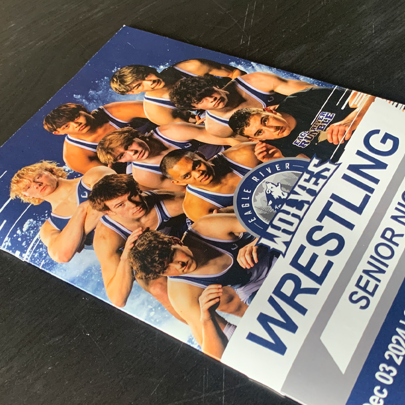 Eagle River High School Wrestling Team Program Designed Brochure by Janneth